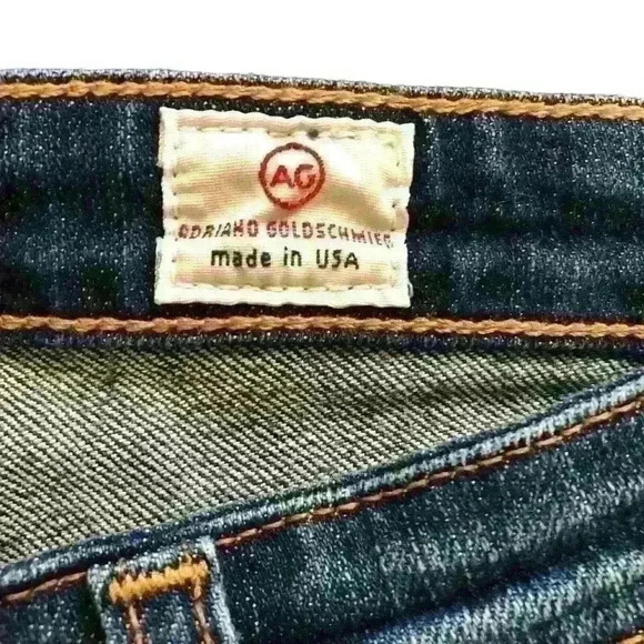 Ag Adriano Goldschmied Malibu Dark Wash Bermuda Length Short Size 26 - Picture 3 of 5